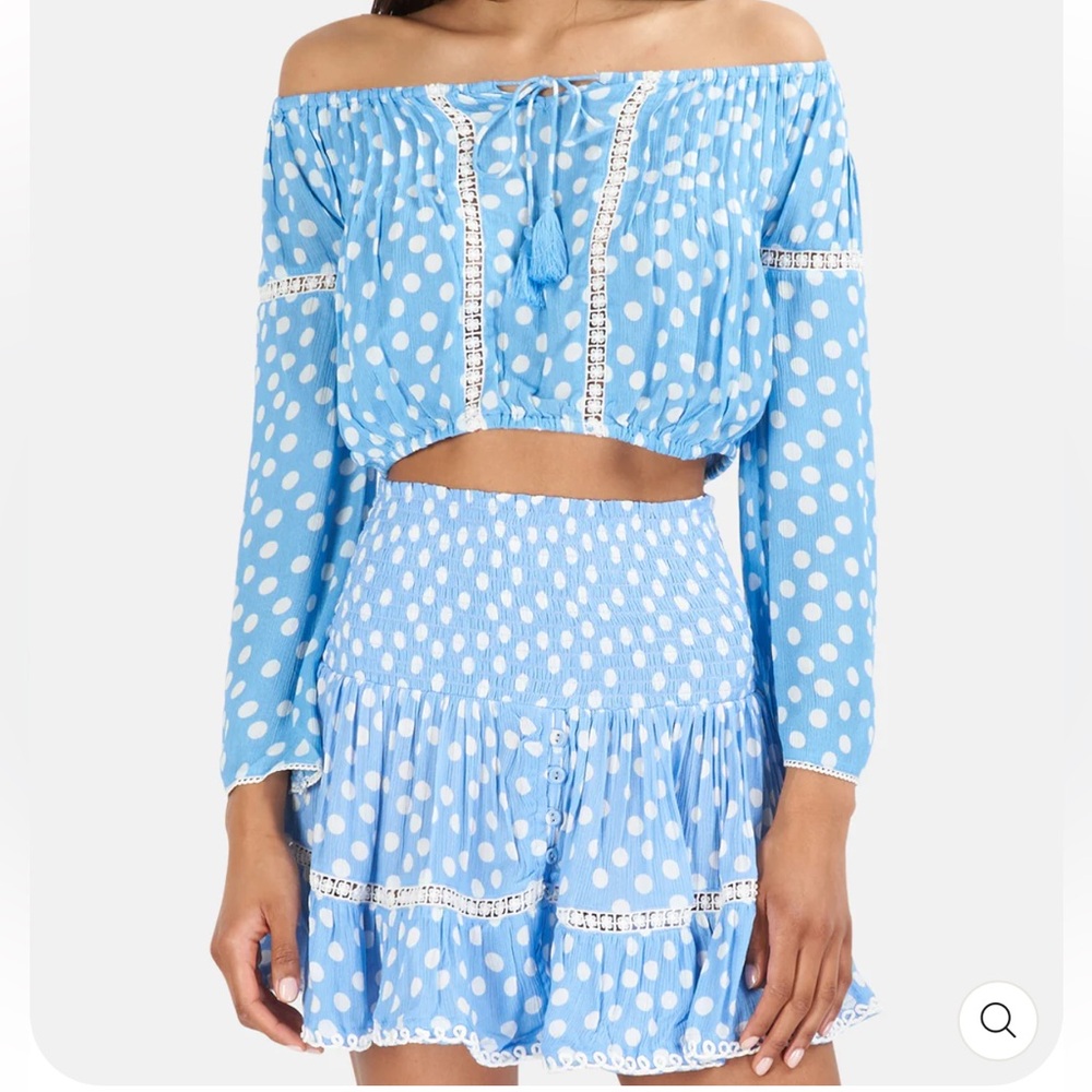 Sunday Saint Tropez Bandol Dot Top and Pomponette Dot Skirt